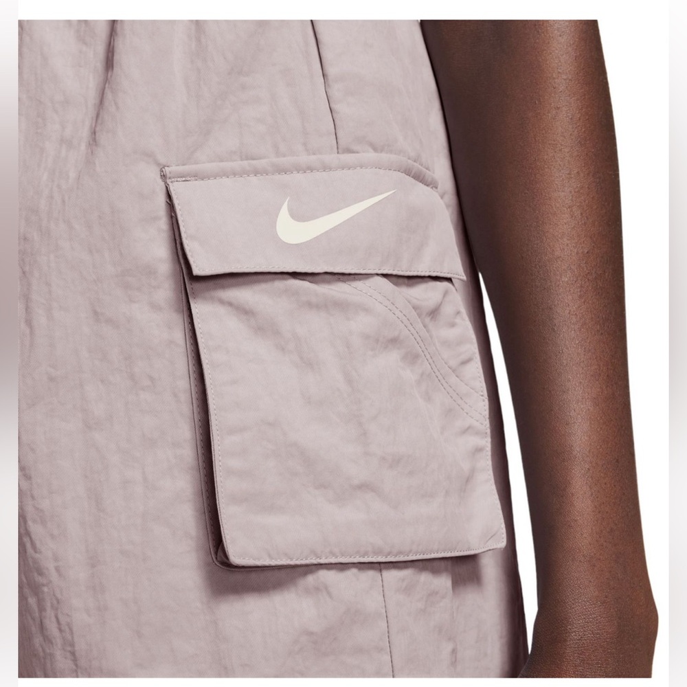 Nike Women's Cargo Drawstring Shorts - Light Mauve - Picture 4 of 12